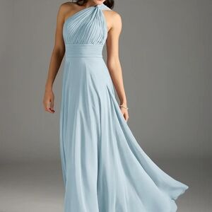Azazie Charlize
Sky Blue A-Line One Shoulder Chiffon Dress